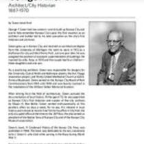 Biography of George Fuller Green (1887-1970), Architect/City Historian