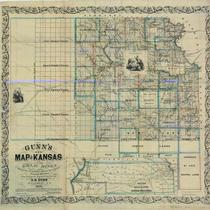 Gunn's New Map of Kansas and the Gold Mines