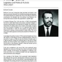 Biography of Phillip Curls (1942-2007), Legislator and Political Activist