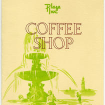 Plaza Inn Coffee Shop Menu Cover