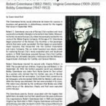 Biography of the Greenlease Family--Robert Greenlease (1882-1969); Virginia Greenlease (1909-2001); and Bobby Greenlease (1947-1953)