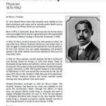 Biography of John Edward Perry (1870-1962), Physician