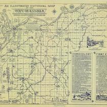 An Illustrated Historical Map of the City of Kansas, Revised
