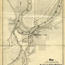 Map Showing the Location of the Kansas City Bridge