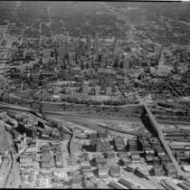 Aerial View of Downtown and West Bottoms Kansas City