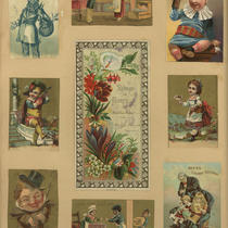 Advertising Card Scrapbook Page 56 with Children