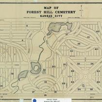 Map of Forest Hill Cemetery, Kansas City