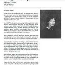 Biography of Mary McElroy (1908-1940),  Kidnap Victim