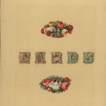 Advertising Card Scrapbook Page 1, Introductory Page