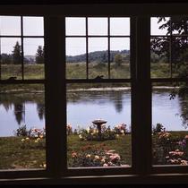 Garden and Lake Quivira Outside Window