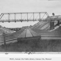 Ethel, Missouri, Railroad Bridge and Track Scene