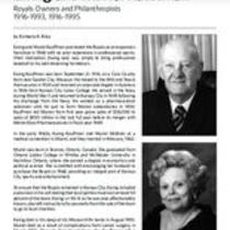 Biography of Ewing Kauffman (1916-1993) and Muriel Kauffman (1916-1995), Kansas City Royals Owners and Philanthropists