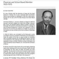 Biography of John F. Ramos, Jr. (1920-1970), Physician and School Board Member