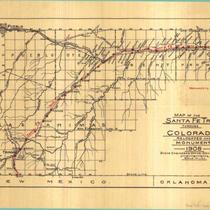Map of the Santa Fe Trail Through Colorado Relocated and Monumented
