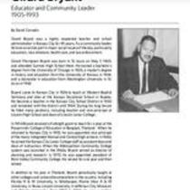 Biography of Girard Bryant (1905-1993), Educator and Community Leader