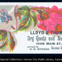 Lloyd and Thomas, Dry Goods and Notions