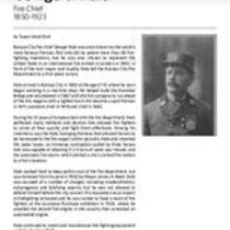 Biography of George C. Hale (1850-1923), Fire Chief