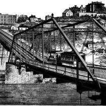 Kansas City Cable Railway - 9th Street Incline Engraving