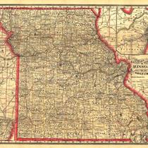 New Railroad and Township Map of Missouri