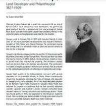 Biography of Thomas H. Swope (1827-1909), Land Developer and Philanthropist