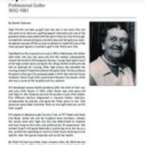 Biography of Opal Hill (1892-1981), Professional Golfer