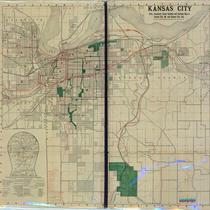 Kansas City Park, Boulevard, Street Railway and Railway Map of Kansas City, Mo. and Kansas City, Kas.