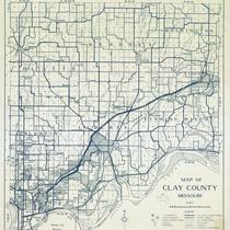 Map of Clay County, Missouri