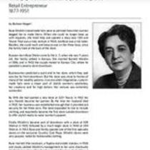 Biography of Rose Mindlin Jacobson (1877-1951), Retail Entrepreneur