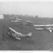 Biplanes in Field