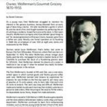 Biography of Fred Wolferman (1870-1955), Owner of Wolferman's Gourmet Grocery