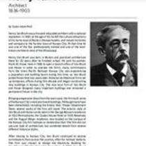 Biography of Henry Van Brunt (1836-1903), Architect