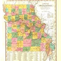 A New Map of Missouri with Its Roads and Distances
