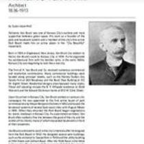Biography of Adriance Van Brunt(1836-1913), Architect