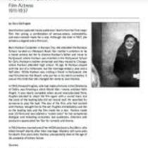 Biography of Jean Harlow (1911-1937), Film Actress