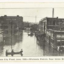 1908 Flood, near Union Depot