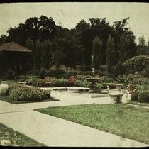Fountain and Summer House at The Walnuts