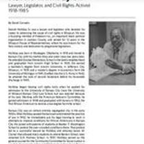 Biography of Harold Holliday Sr. (1918-1985), Lawyer, Legislator, and Civil Rights Activist