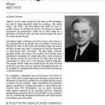 Biography of John B. Gage (1887-1970), Mayor