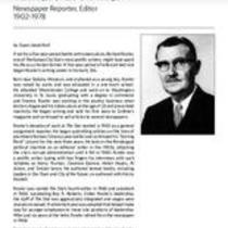 Biography of Richard B. Fowler (1902-1978), Newspaper Reporter and Editor