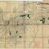 Park, Boulevard, Street Railway and Railway Map of Kansas City, Mo. and Kansas City, Kas.