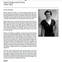 Biography of Marion Talley (1906-1983), Opera Singer and Actress