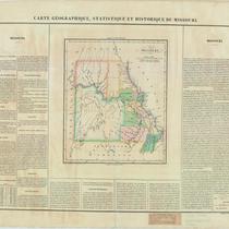 Carte Geographique, Statistique et Historique du Missouri