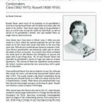 Biography of Clara Stover (1882-1975) and Russell Stover (1888-1954), Candymakers
