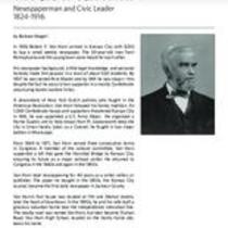 Biography of Robert Van Horn (1824-1916), Newspaperman and Civic Leader