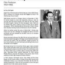 Biography of Walt Disney (1901-1966), Film Producer