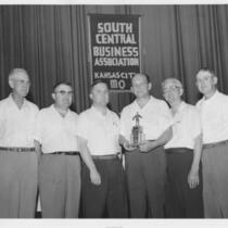 Bowling Team with Trophy