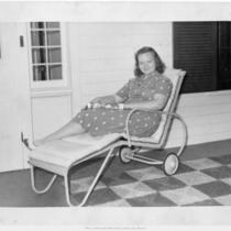 Unidentified Woman in Lawn Chair