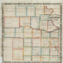 MacLean & Lawrence's Sectional Map of Kansas Territory Compiled from the U.S. Surveys by C.P. Wiggin 