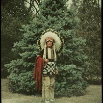 Unidentified Man in Traditional Native American Attire