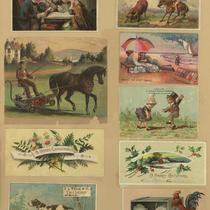 Advertising Card Scrapbook Page 12 with Unrelated Cards